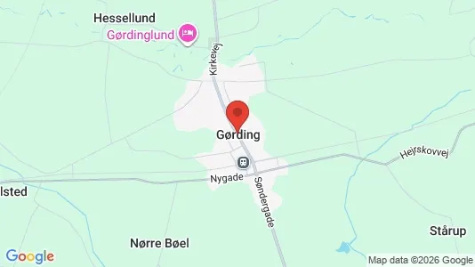 Huse til salg i Gørding - Foto fra Google Street View