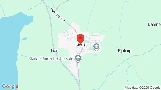 Lejligheder til leje i Skals - Foto fra Google Street View