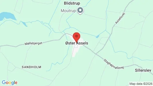 Lejligheder til leje i Øster Assels - Foto fra Google Street View