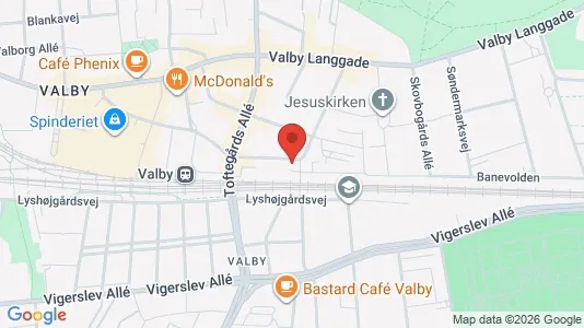 Lejligheder til leje i Valby - Foto fra Google Street View