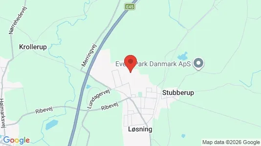 Huse til salg i Løsning - Foto fra Google Street View
