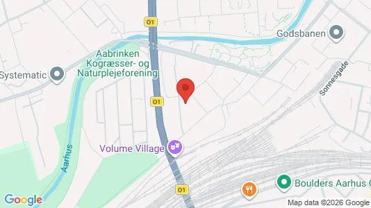 Lejligheder til leje i Århus C - kort over placeringen
