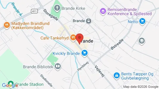 Lejligheder til leje i Brande - Foto fra Google Street View