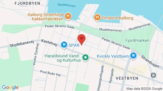 Lejligheder til leje i Aalborg Centrum - kort over placeringen