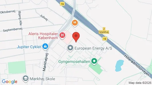 Lejligheder til leje i Søborg - kort over placeringen