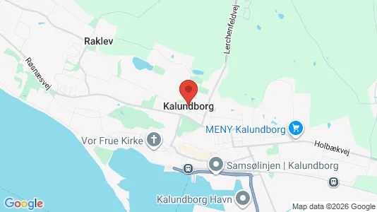 Huse til salg i Kalundborg - kort over placeringen