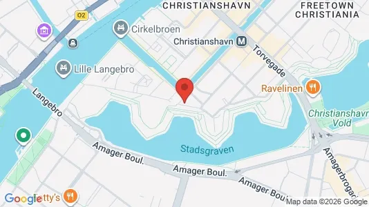 Lejligheder til salg i København K - kort over placeringen