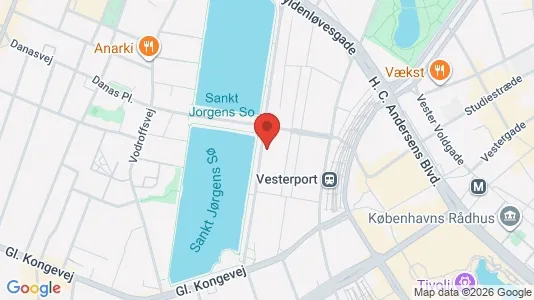 Lejligheder til salg i Vesterbro - kort over placeringen