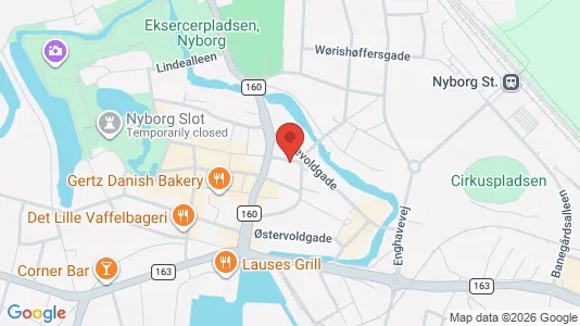 Lejligheder til leje i Nyborg - kort over placeringen