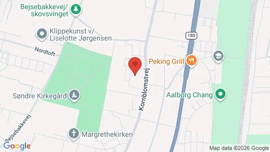 Lejligheder til leje i Aalborg Centrum - kort over placeringen