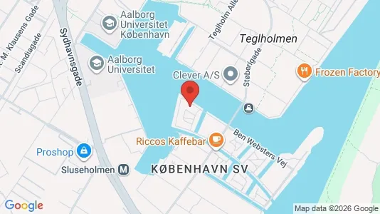 Lejligheder til leje i København SV - kort over placeringen