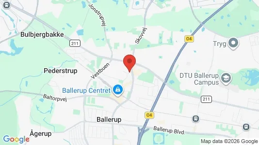 Huse til salg i Ballerup - kort over placeringen