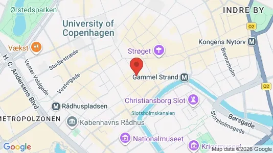 Lejligheder til salg i København K - kort over placeringen