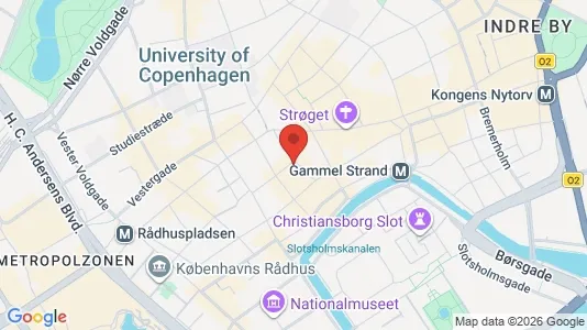 Lejligheder til salg i København K - kort over placeringen