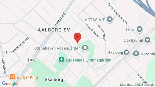 Lejligheder til salg i Aalborg SV - kort over placeringen