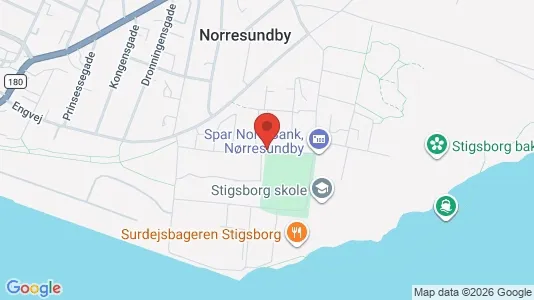 Lejligheder til leje i Nørresundby - kort over placeringen