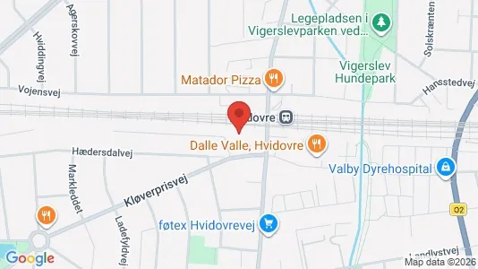 Lejligheder til leje i Hvidovre - kort over placeringen