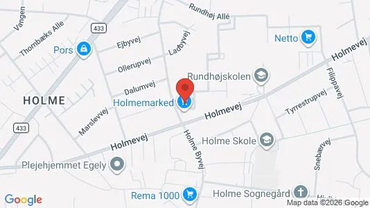 Lejligheder til leje i Højbjerg - kort over placeringen