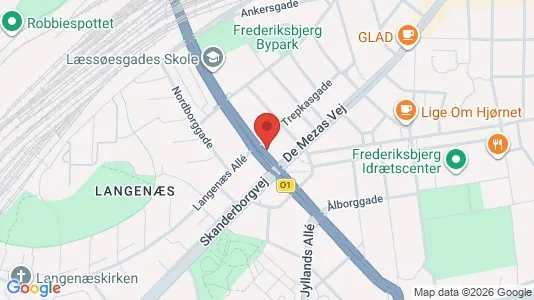 Lejligheder til leje i Århus C - kort over placeringen