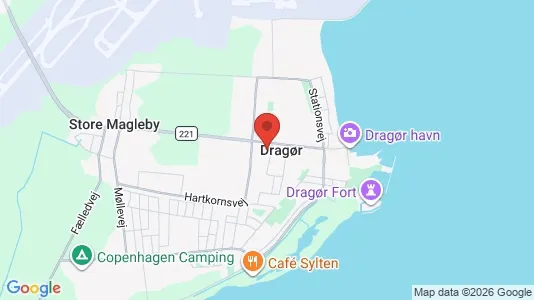 Rækkehuse til salg i Dragør - kort over placeringen