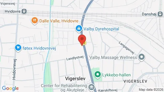 Lejligheder til salg i Valby - kort over placeringen