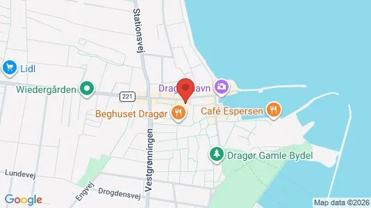 Lejligheder til salg i Dragør - kort over placeringen
