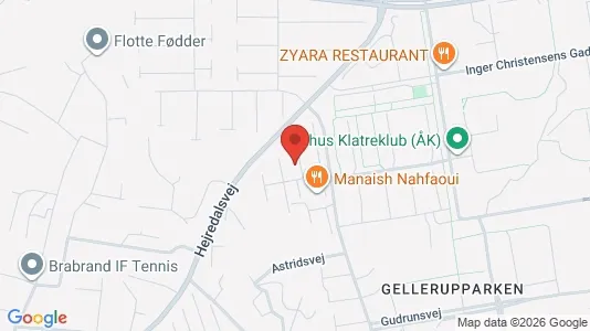 Lejligheder til salg i Brabrand - kort over placeringen