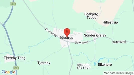 Sommerhuse til salg i Idestrup - kort over placeringen
