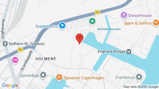Lejligheder til salg i København SV - kort over placeringen