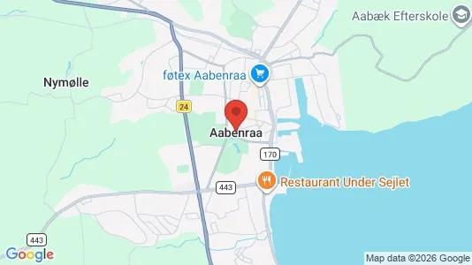 Sommerhuse til salg i Aabenraa - kort over placeringen