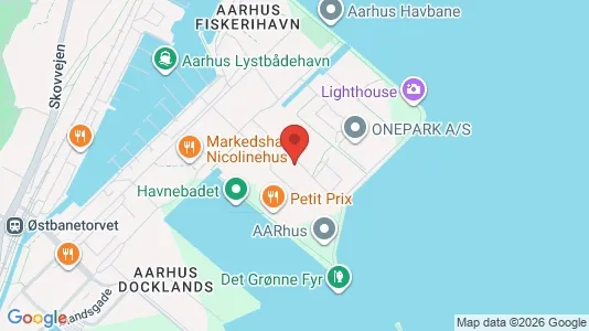 Lejligheder til leje i Århus C - kort over placeringen