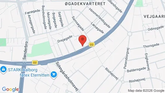 Lejligheder til leje i Aalborg Centrum - kort over placeringen