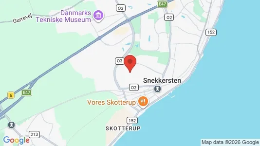 Rækkehuse til salg i Snekkersten - kort over placeringen