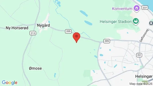Huse til salg i Helsingør - kort over placeringen