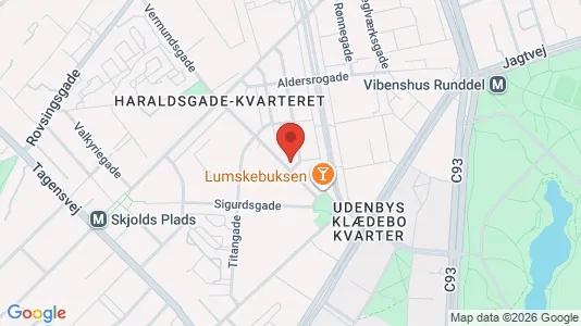 Lejligheder til salg i Østerbro - kort over placeringen