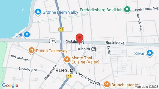 Lejligheder til salg i Valby - kort over placeringen
