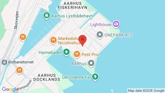Lejligheder til leje i Århus C - kort over placeringen