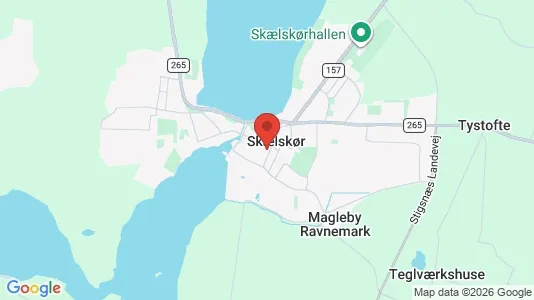 Lejligheder til leje i Skælskør - kort over placeringen