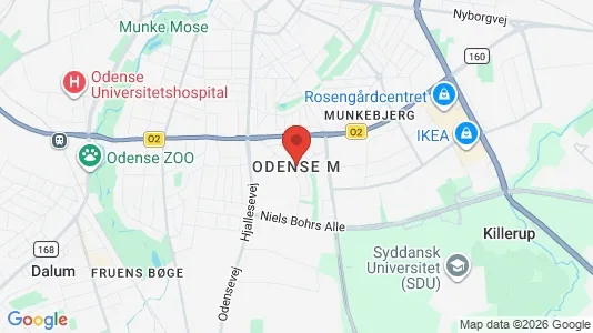 Lejligheder til leje i Odense M - kort over placeringen
