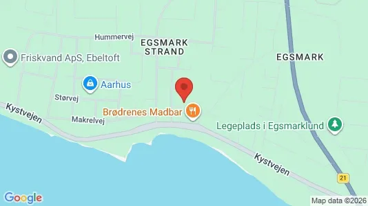 Lejligheder til salg i Ebeltoft - kort over placeringen