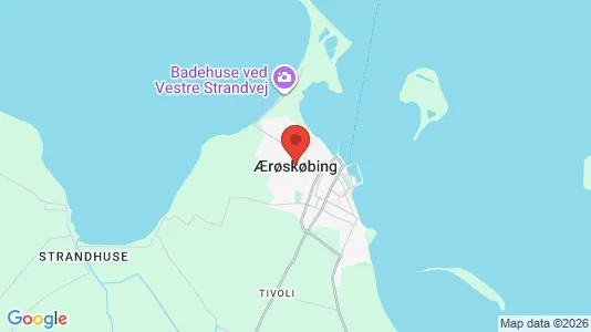 Huse til salg i Ærøskøbing - kort over placeringen