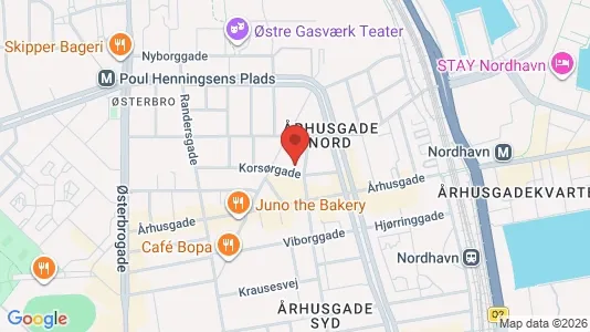 Lejligheder til salg i Østerbro - kort over placeringen