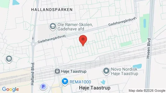 Lejligheder til salg i Taastrup - kort over placeringen