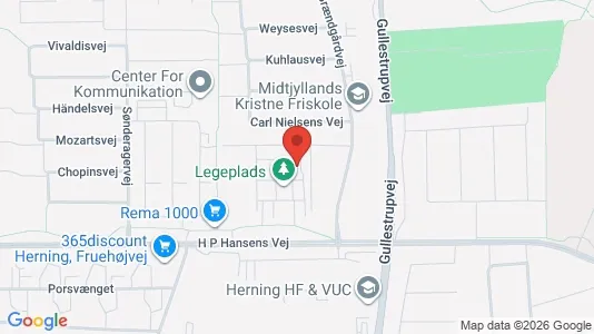 Lejligheder til leje i Herning - kort over placeringen