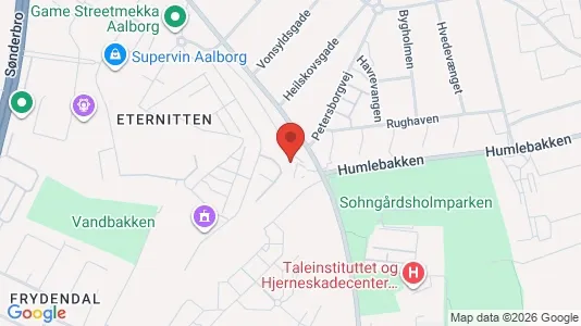 Lejligheder til leje i Aalborg Centrum - kort over placeringen