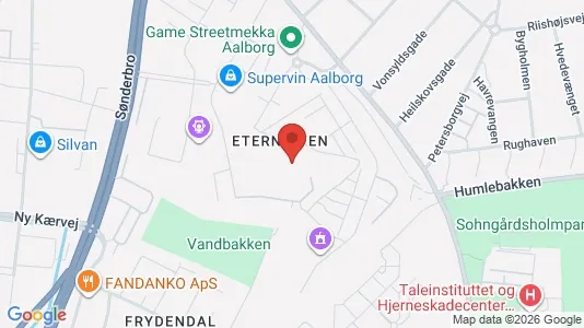 Lejligheder til leje i Aalborg Centrum - kort over placeringen