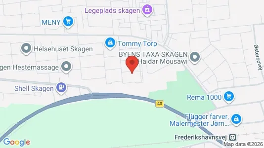 Lejligheder til salg i Skagen - kort over placeringen