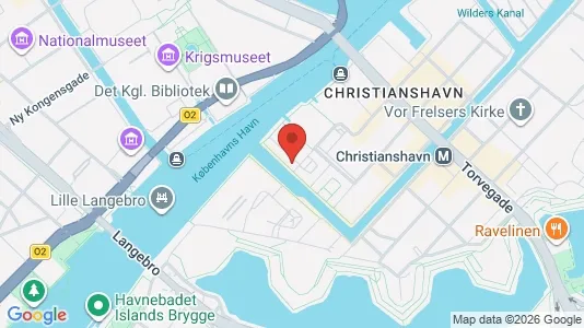 Lejligheder til salg i København K - kort over placeringen