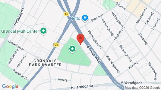 Lejligheder til salg i København NV - kort over placeringen