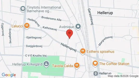 Lejligheder til leje i Hellerup - kort over placeringen